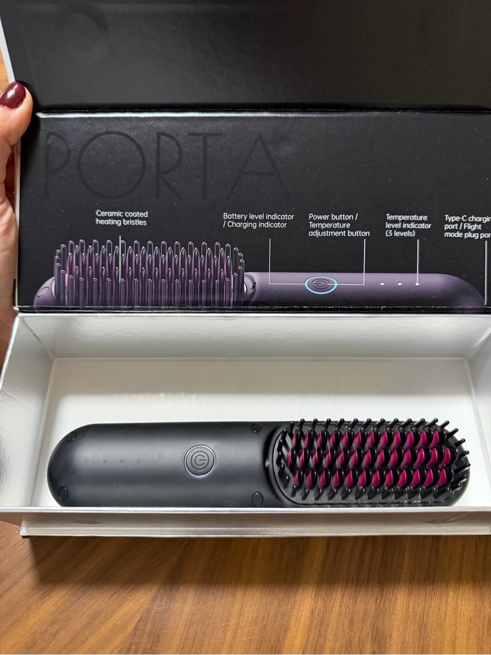 TYMO porta– Portable Hair Straightening Brush
